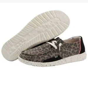 Leopard Print Hey Dude Women's Wendy Chambray Jungle Leopard